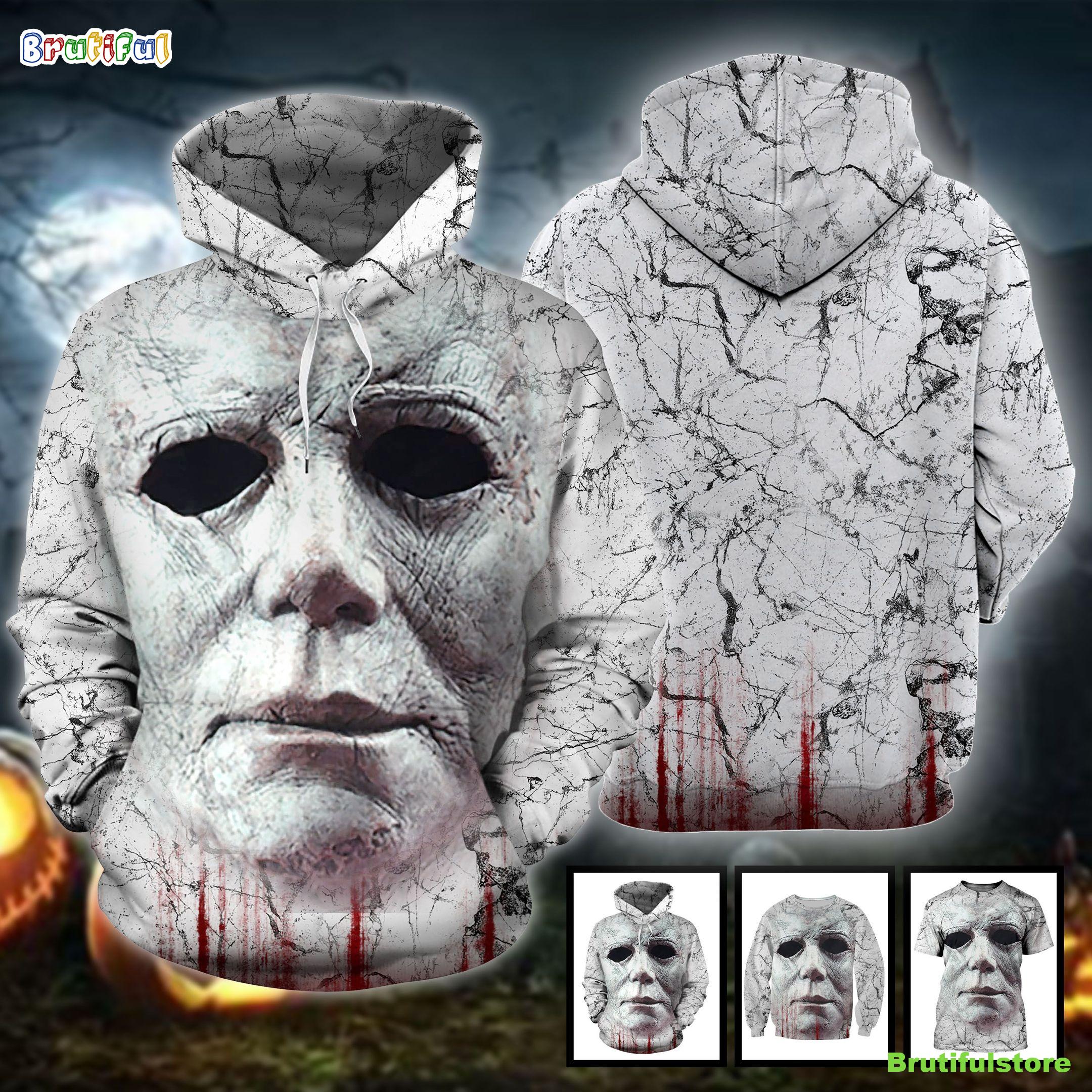 Michael Myers Mask Horror Movie Halloween All Over Print 3D Shirt