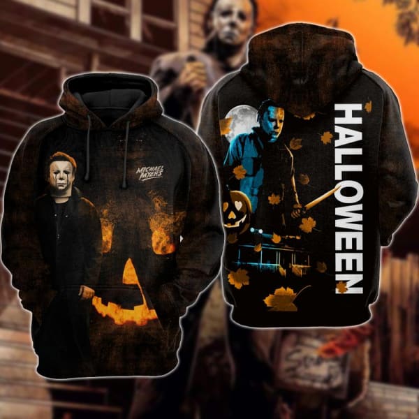 Michael Myers Pumpkin Halloween 3D Unisex All Over Print Shirt