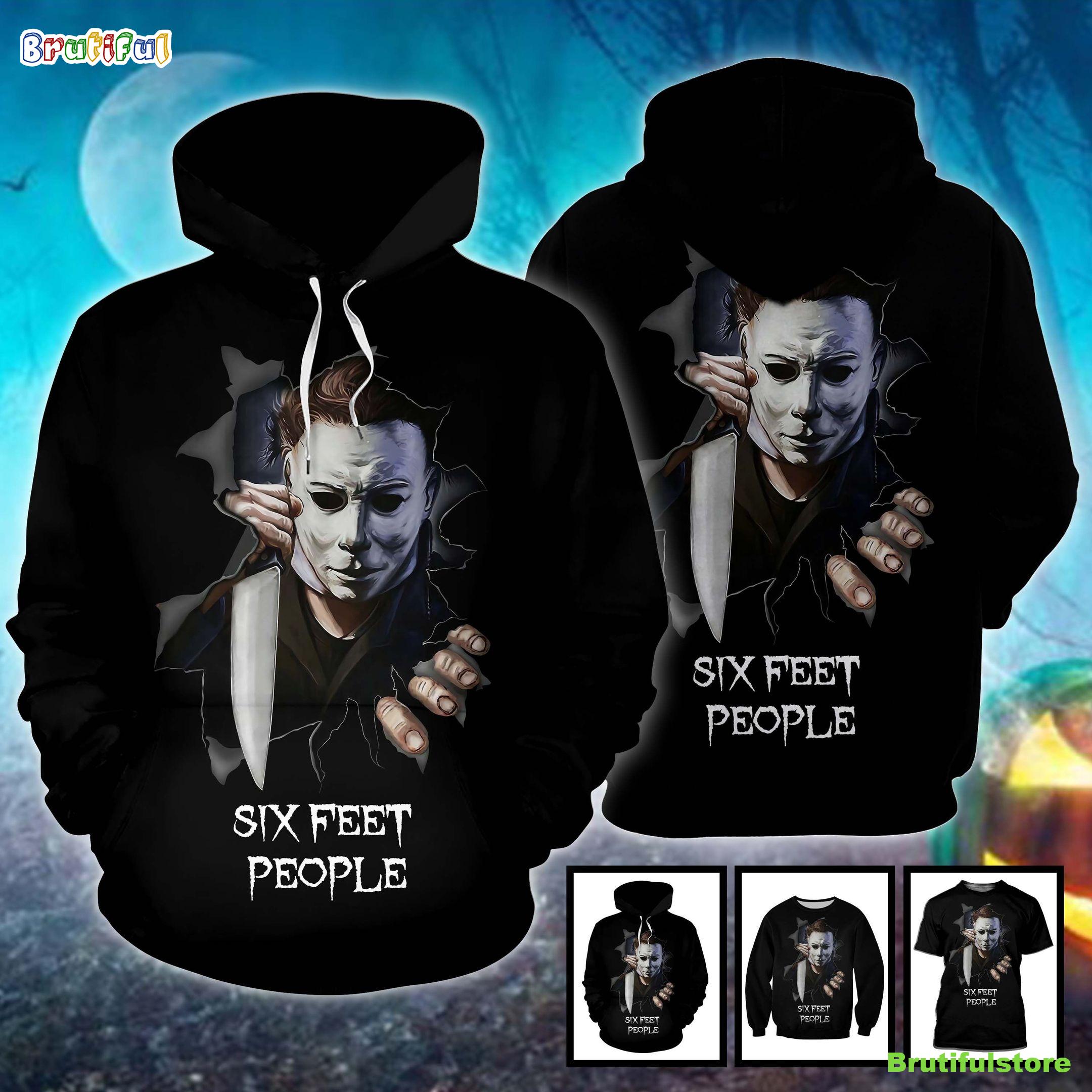 Michael Myers Six Feet People Horror Movie Halloween All Over Print 3D Shirt