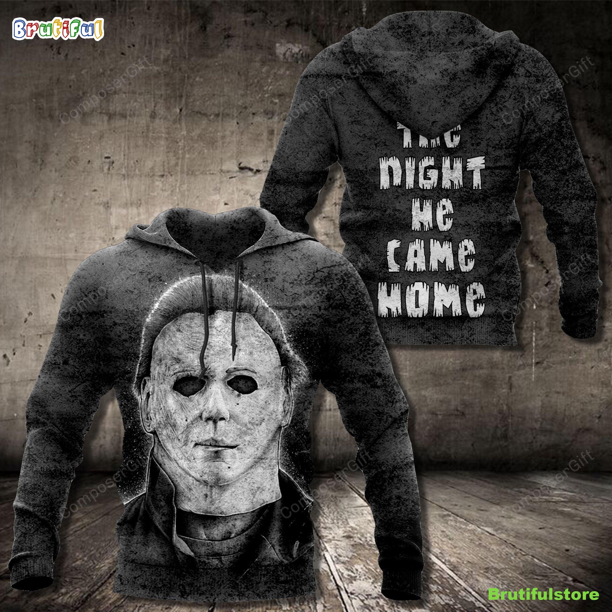 Michael Myers The Night He Came Home Grey All Over Print Shirt