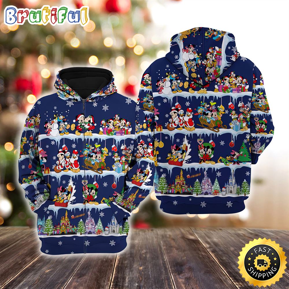 Mickey _Amp Friends Christmas Disney Christmas Hoodie All Over Print Shirts