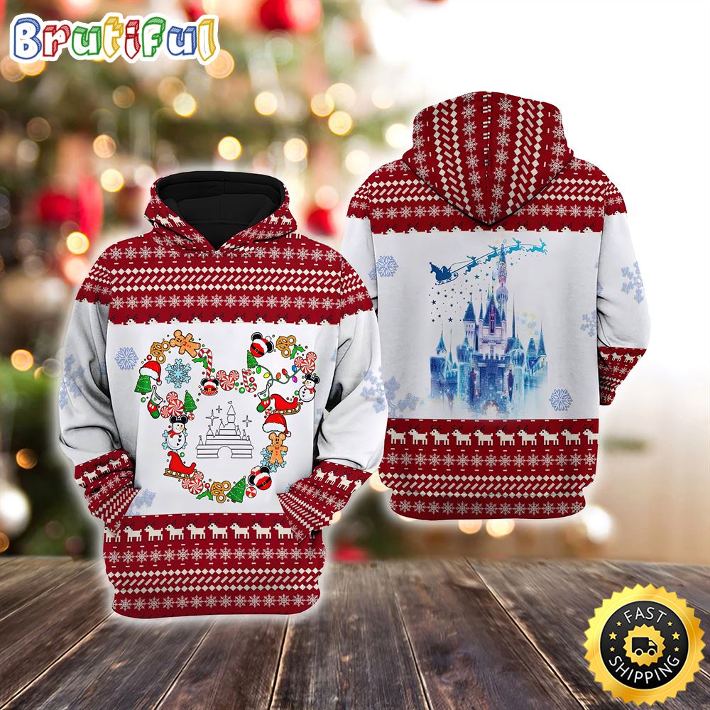 Minnie Mouse Christmas Disney Christmas Hoodie All Over Print Shirts
