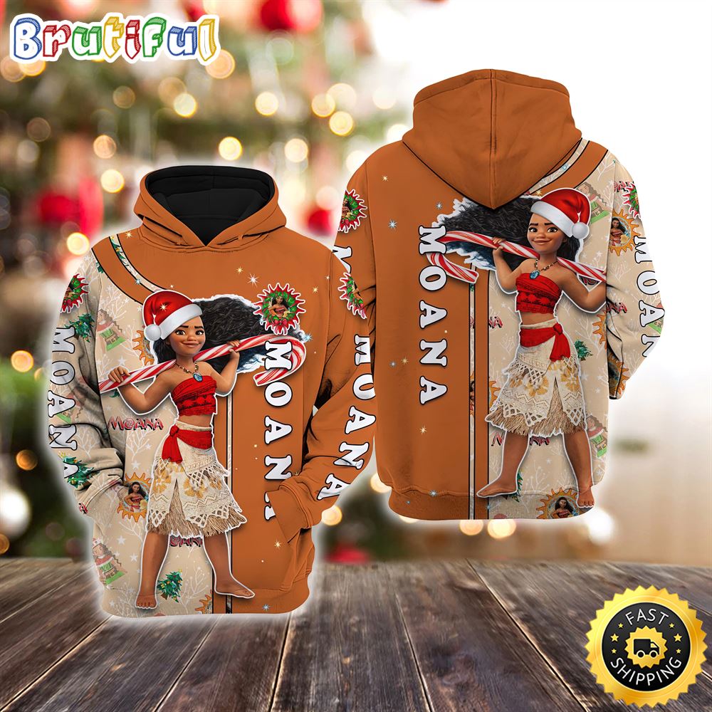 Moana Christmas Disney Christmas Hoodie All Over Print Shirts