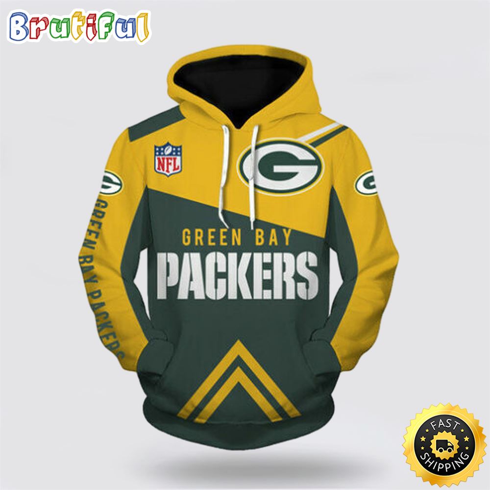 NFL Green Bay Packers 3D Hoodie All Over Print Shirts Perfect Fan Gear For Football Season NFL Green Bay Packers 3D Hoodie All Over Print Shirts Perfect Fan Gear For Football Season