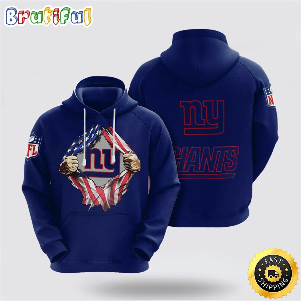NFL New York Giants 3D Hoodie All Over Print Shirts Celebrate Your Team In Style