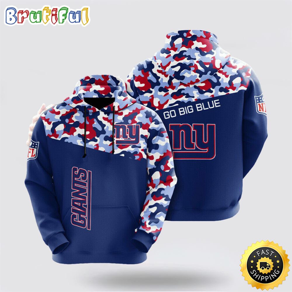 NFL New York Giants 3D Hoodie All Over Print Shirts Elevate Your Game Day Look