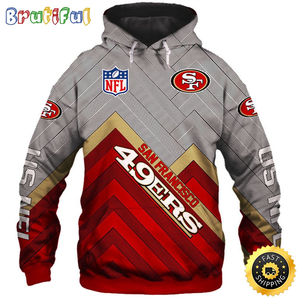 New Official N.F.L.San Francisco 49ers Pullover Hoodies