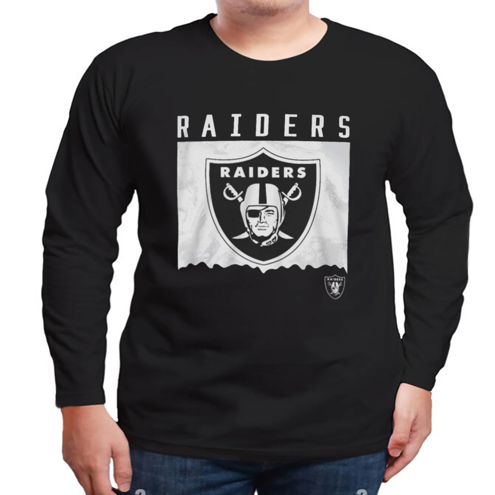 Oakland Raiders Youth Team Logo Long Sleeve T-Shirt - Black