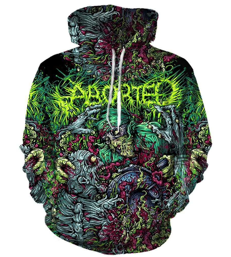 Aborted Pullover Colorful 3D Hoodie