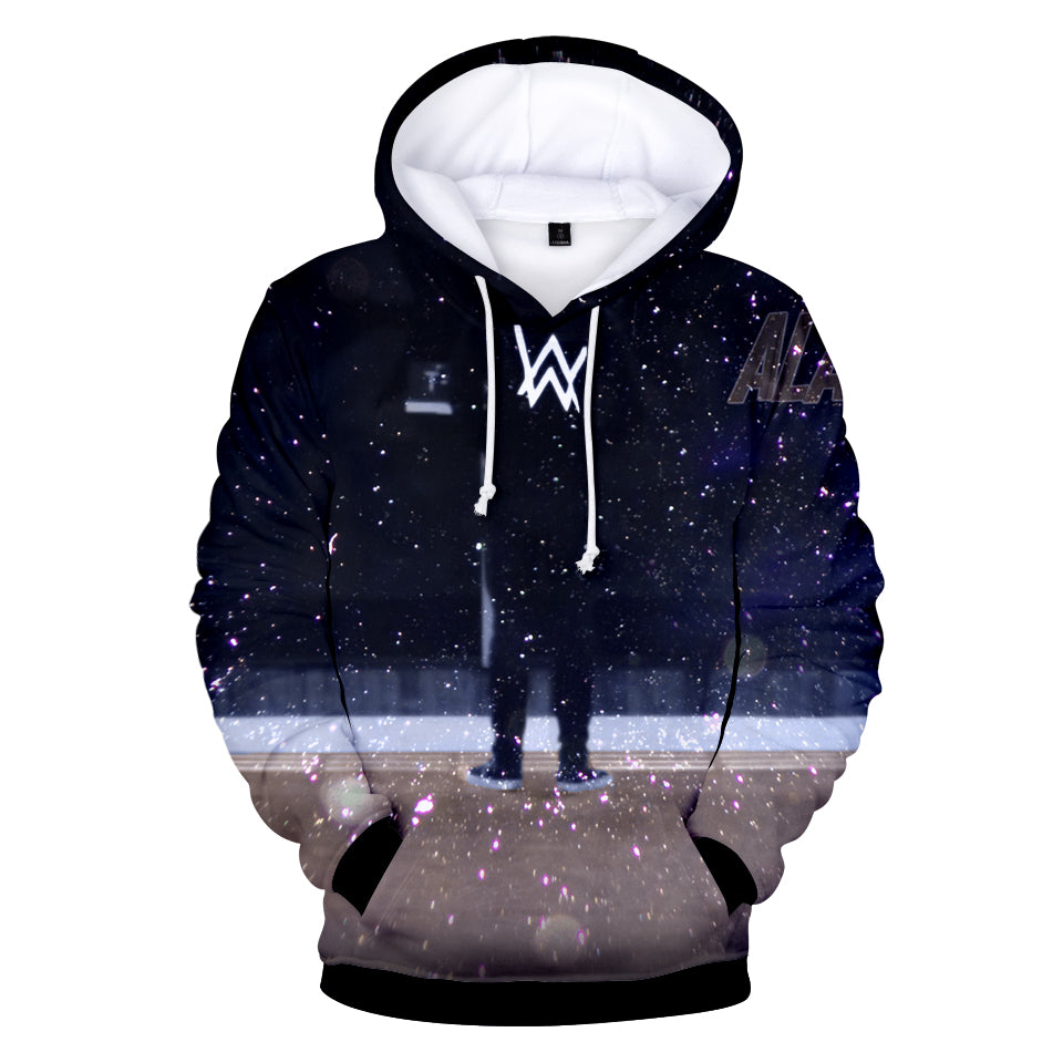 Alan Walker Navy Blue 3D Hoodie