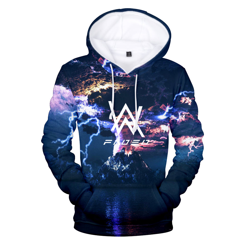 Alan Walker Pullover Lightning 3D Hoodie