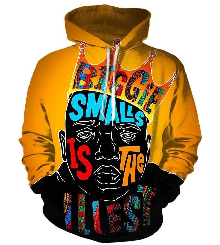 Biggie Pullover Yellow 3D Hoodie