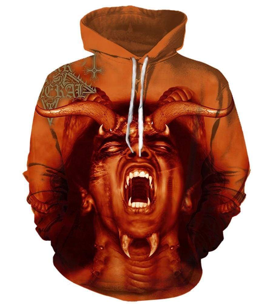 Dark Funeral Pullover Red 3D Hoodie