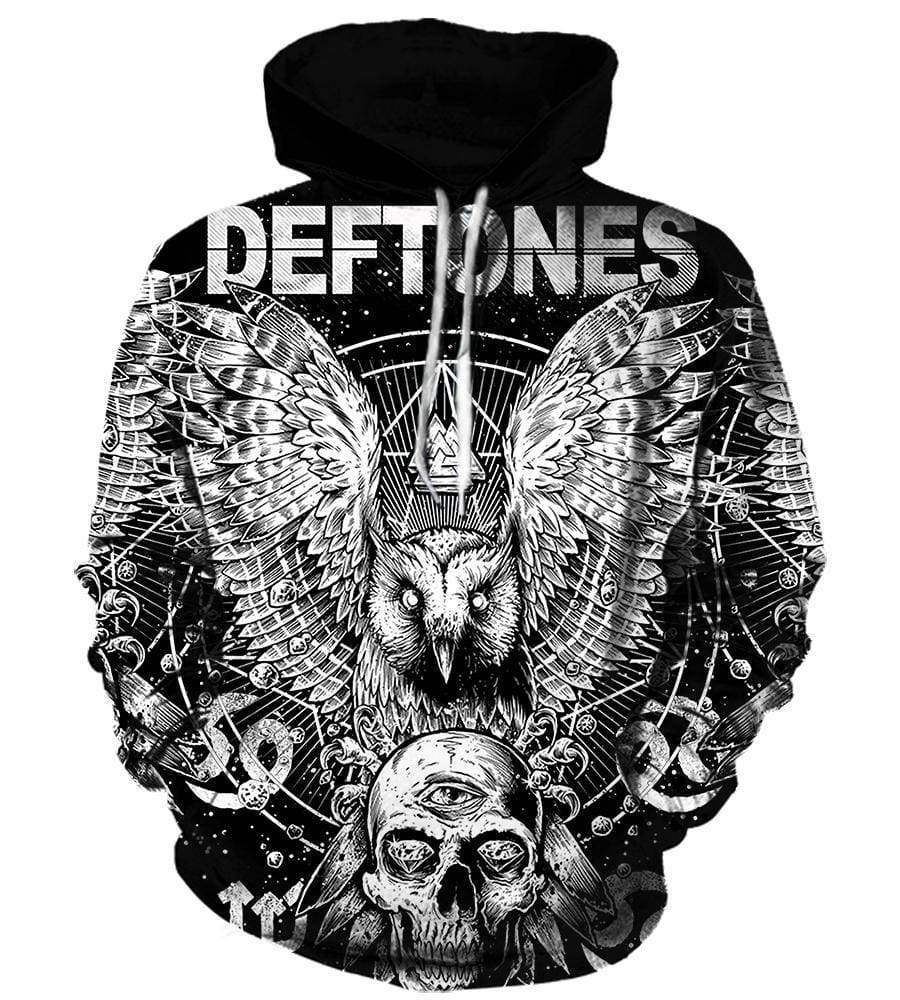 Deftones Pullover Black 3D Hoodie