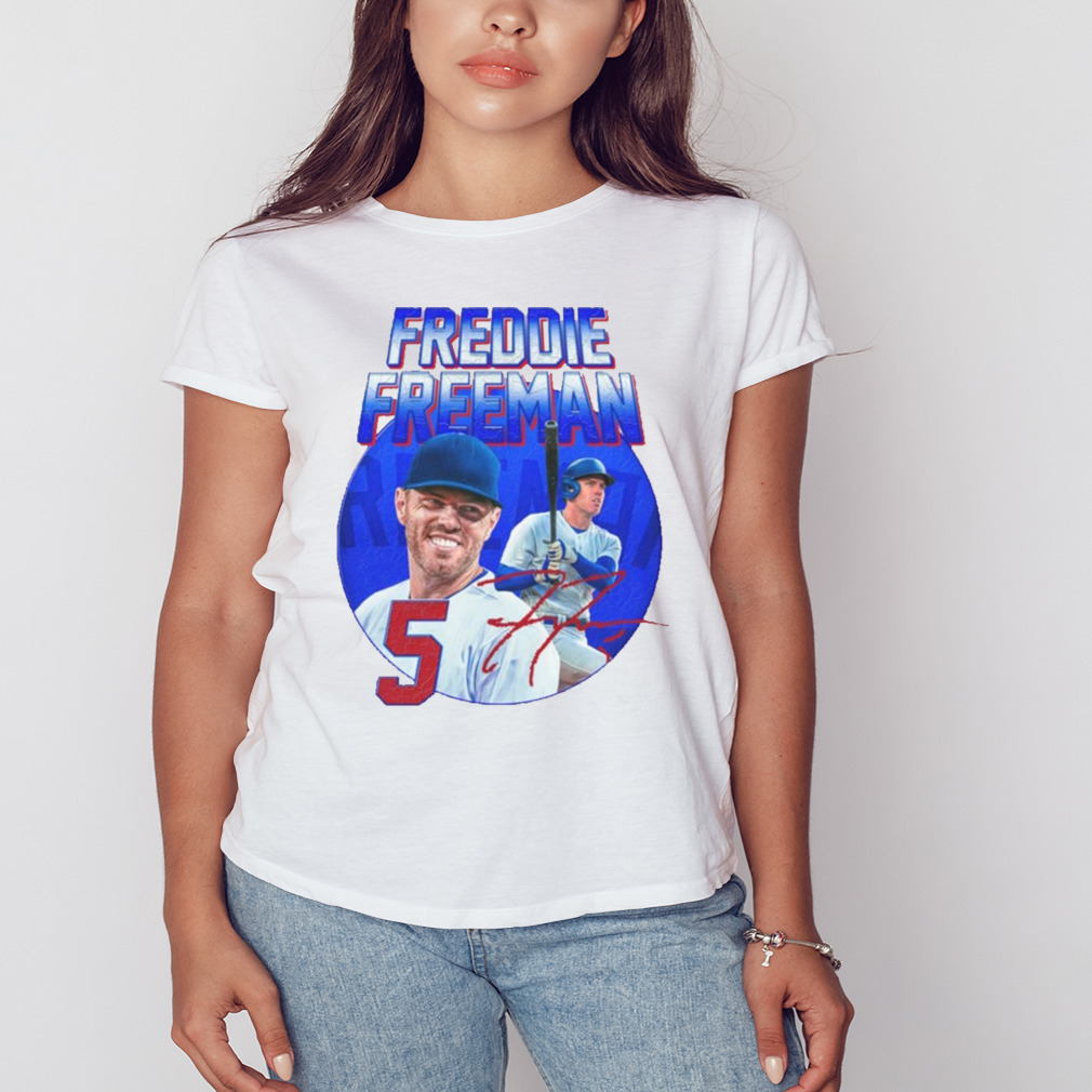 Freddie Freeman 5 signature 2023 Shirt, hoodie, longsleeve, sweatshirt,  v-neck tee