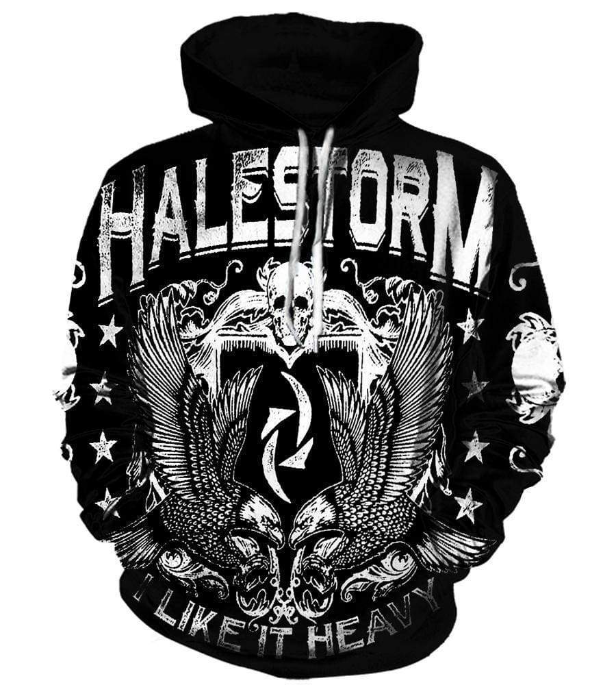 Halestorm Pullover Black 3D Hoodie