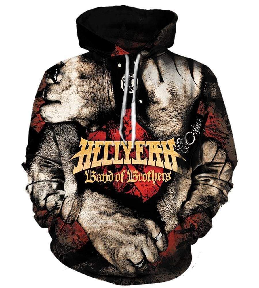 Hellyeah Pullover Unity Black 3D Hoodie