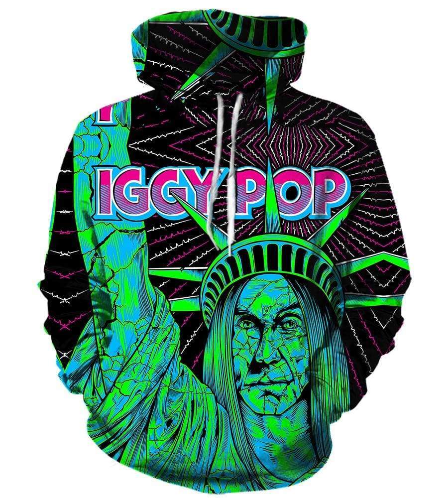 Iggy Pop Pullover Green 3D Hoodie