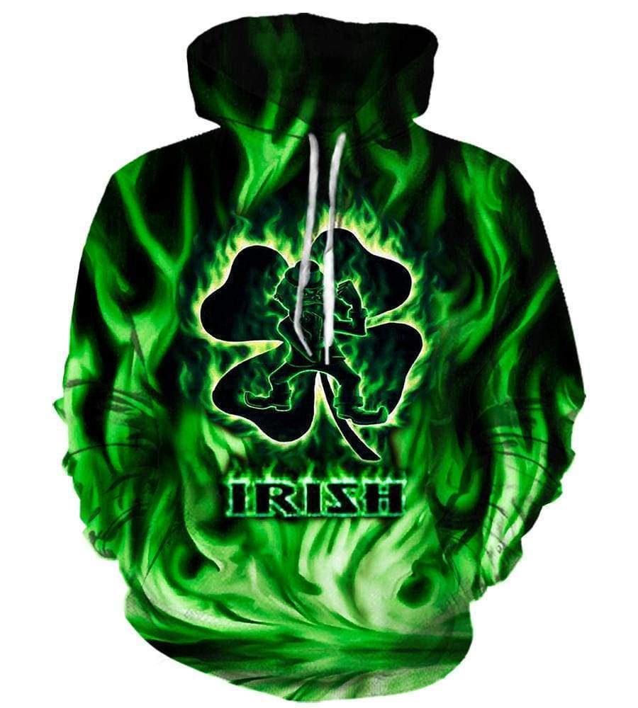 Irish Pullover Green 3D Hoodie