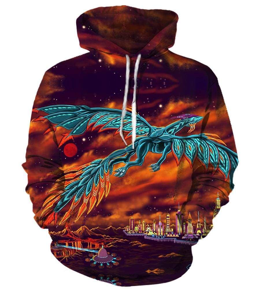 Journey Hoodies - Pullover Yellow 3D Hoodie