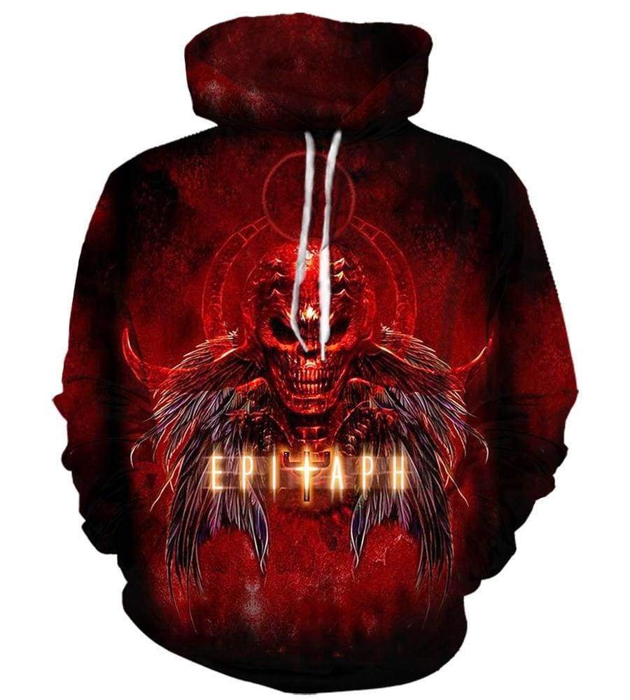 Judas Priest Hoodies - Pullover Red 3D Hoodie