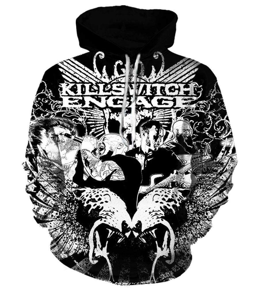 Killswitch Engage Hoodies - Pullover Black 3D Hoodie