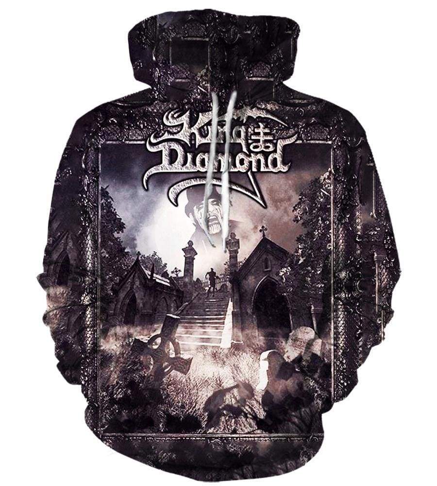 King Diamond Hoodies - Pullover Black 3D Hoodie