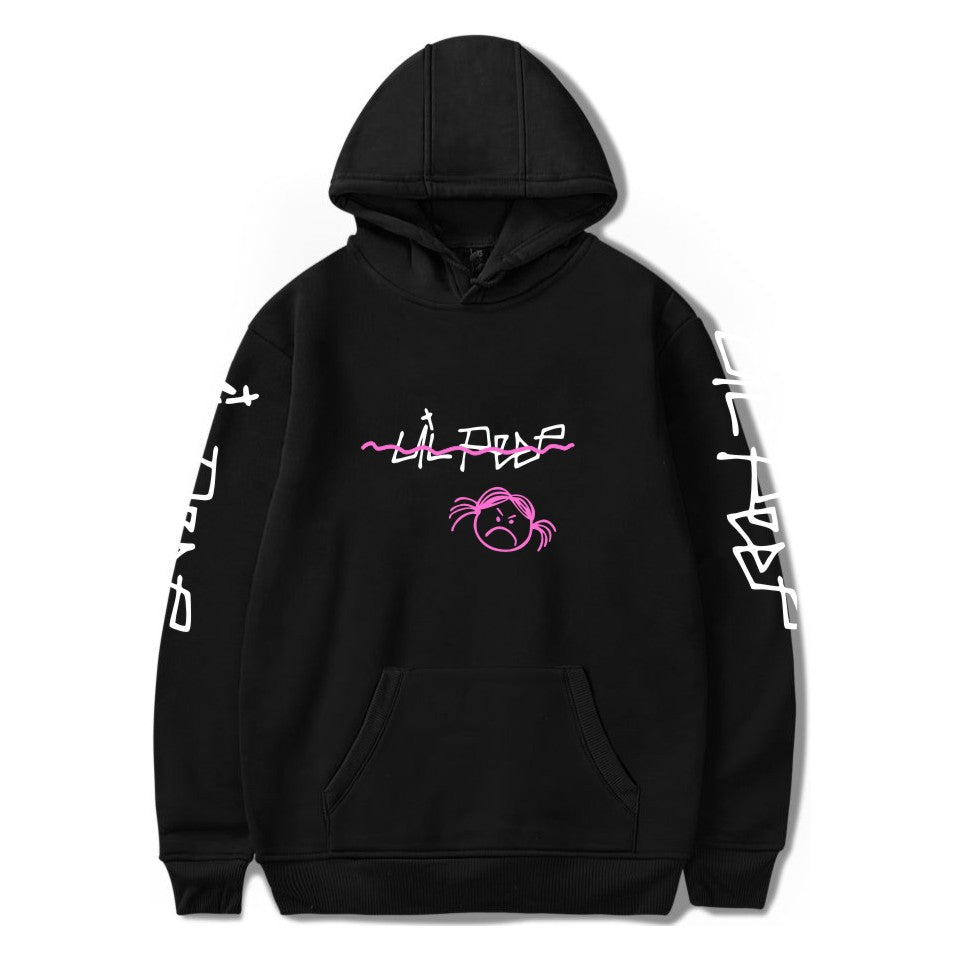 Lil Peep Hoodies - Angle Letter Printed  Pullover 3D Hoodie