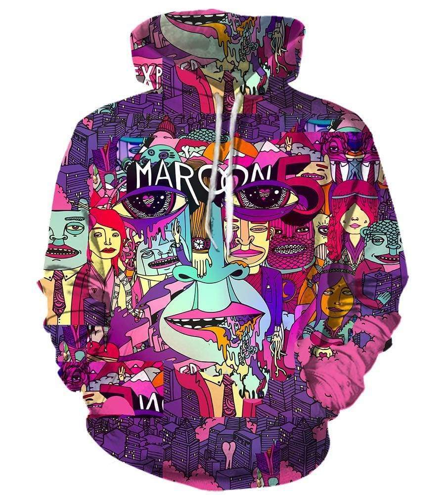 Moroon Hoodies - Pullover Colorful 3D Hoodie