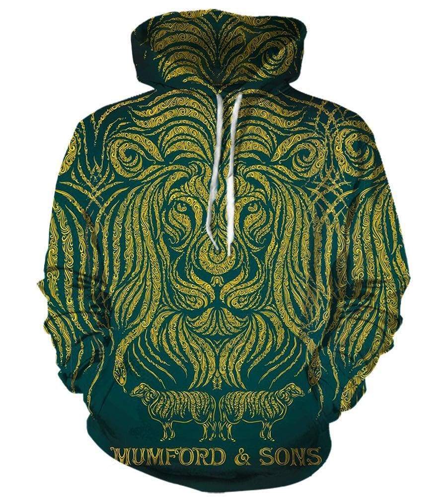 Mumford & Sons Hoodies - Pullover Green 3D Hoodie