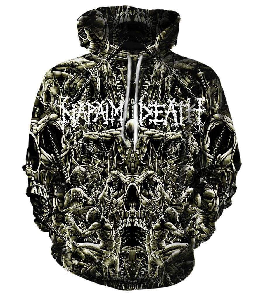 Napalm Deat Hoodies - Pullover Black 3D Hoodie