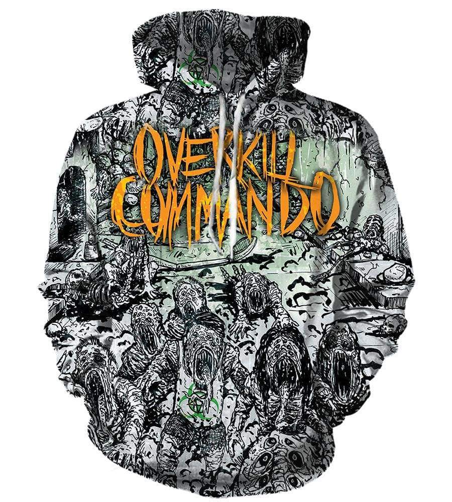 Overkill Hoodies - Pullover Black 3D Hoodie