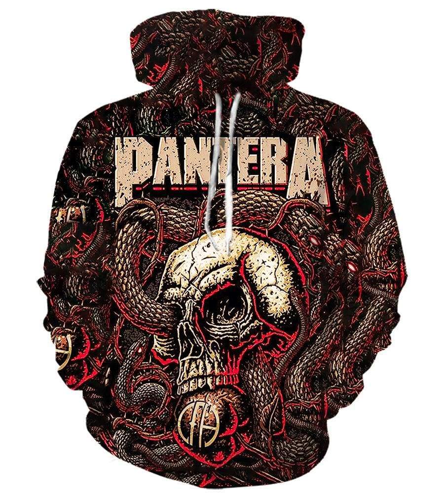 Pantera Hoodies - Pullover Red 3D Hoodie