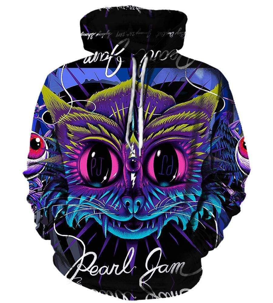 Pearl Jam Hoodies - Pullover Black 3D Hoodie