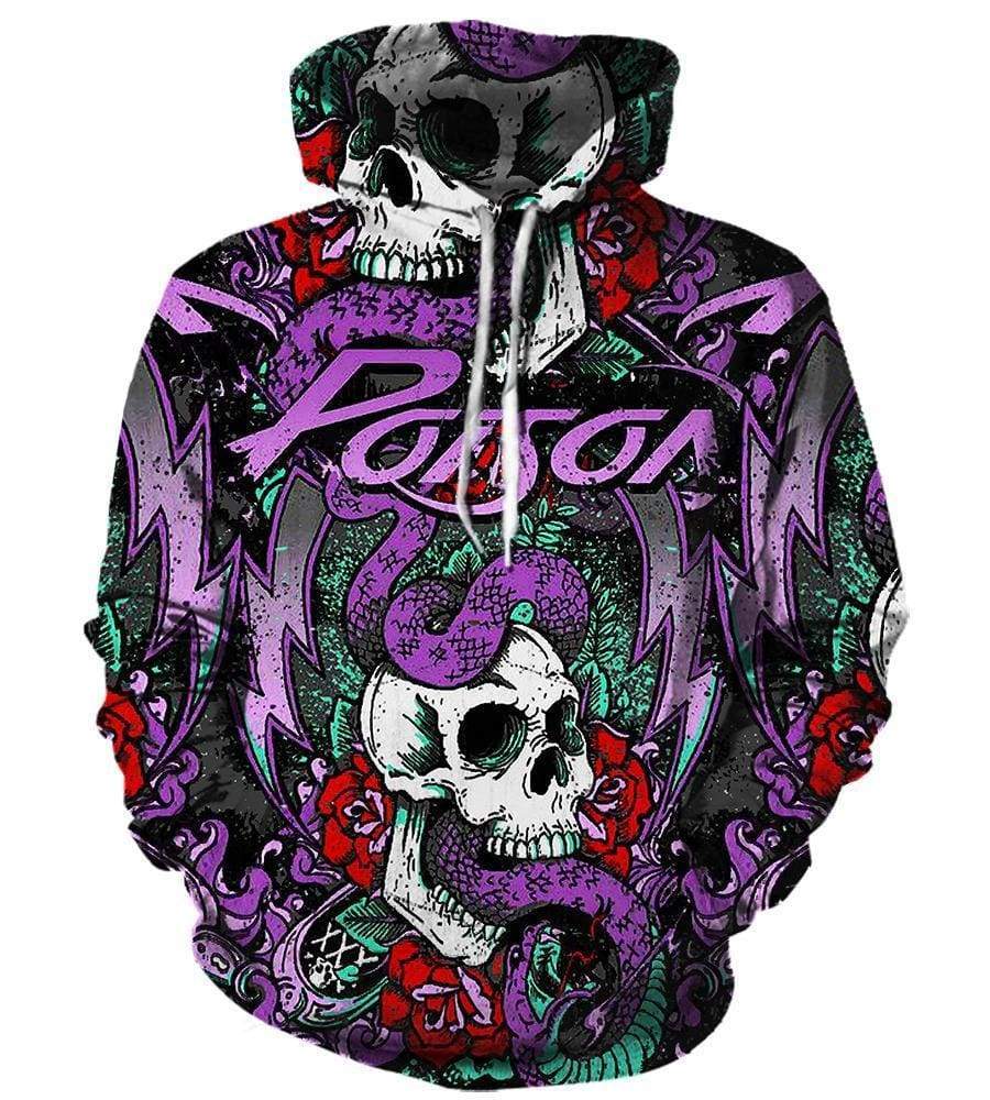 Poison Hoodies - Pullover Purple 3D Hoodie