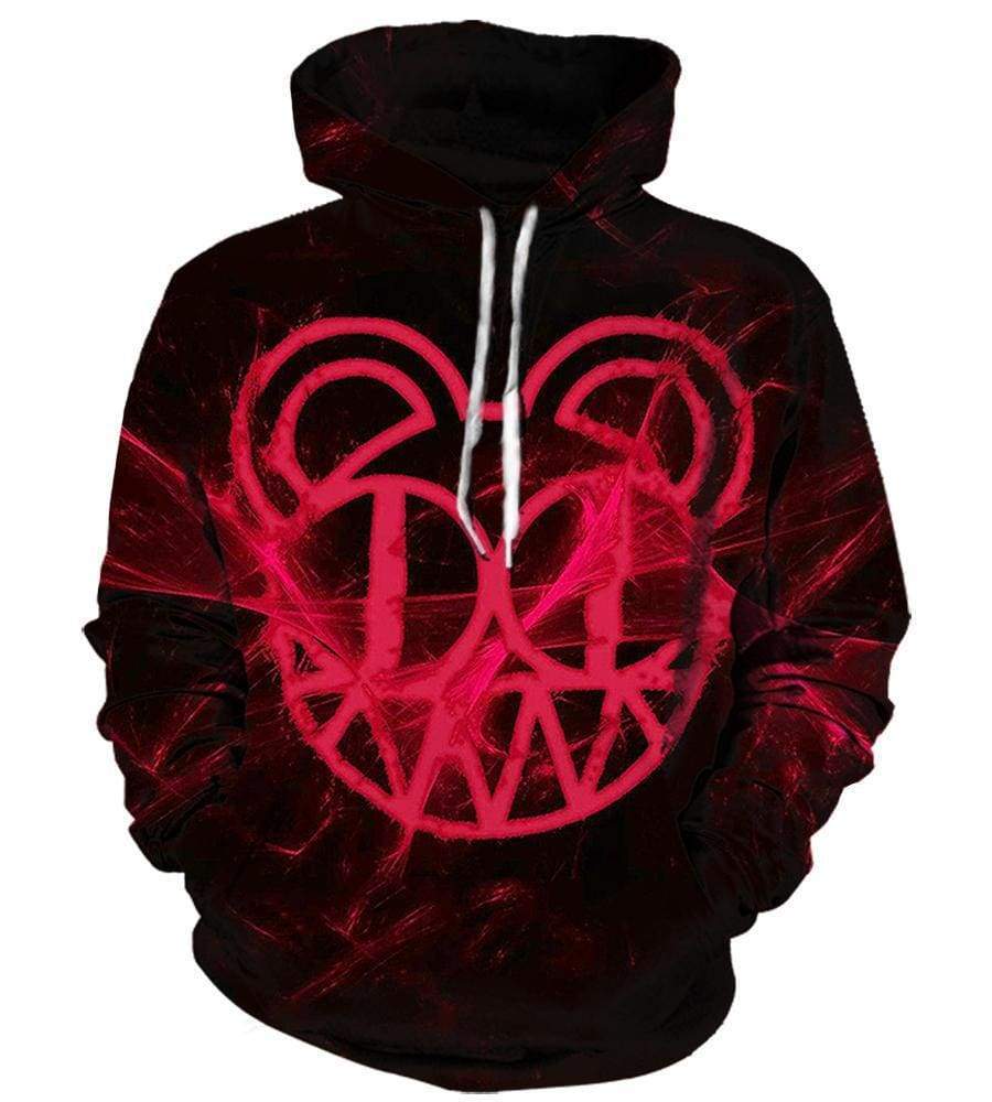 Radiohead Hoodies - Pullover Red 3D Hoodie