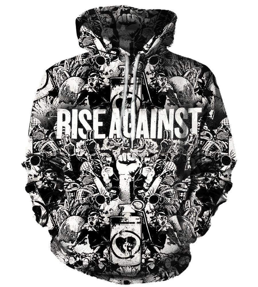 Rise Against Hoodies - Pullover Black 3D Hoodies