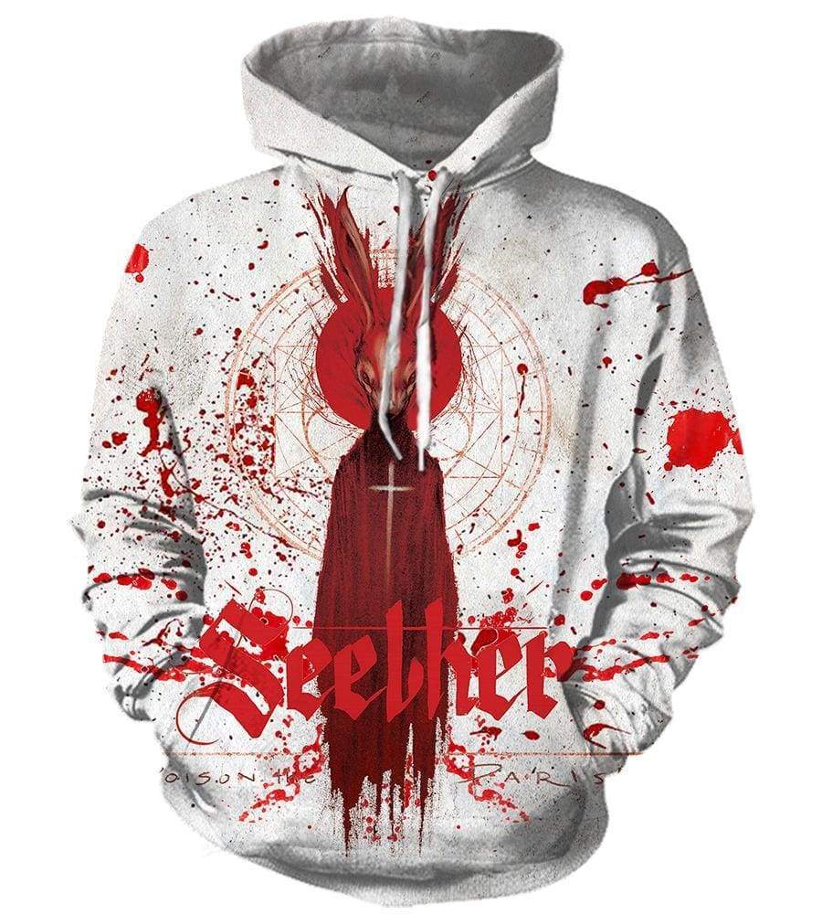 Seether Hoodies - Pullover White 3D Hoodies