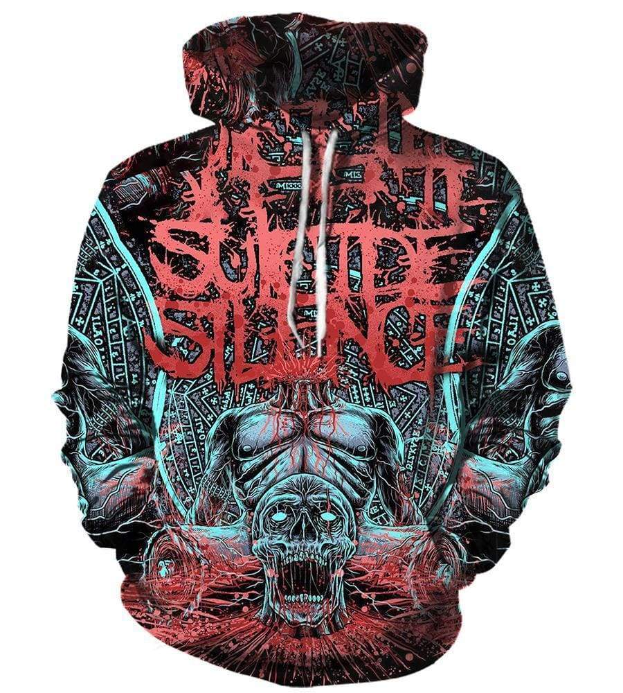 Suicide Silence Hoodies - Pullover Red 3D Hoodie