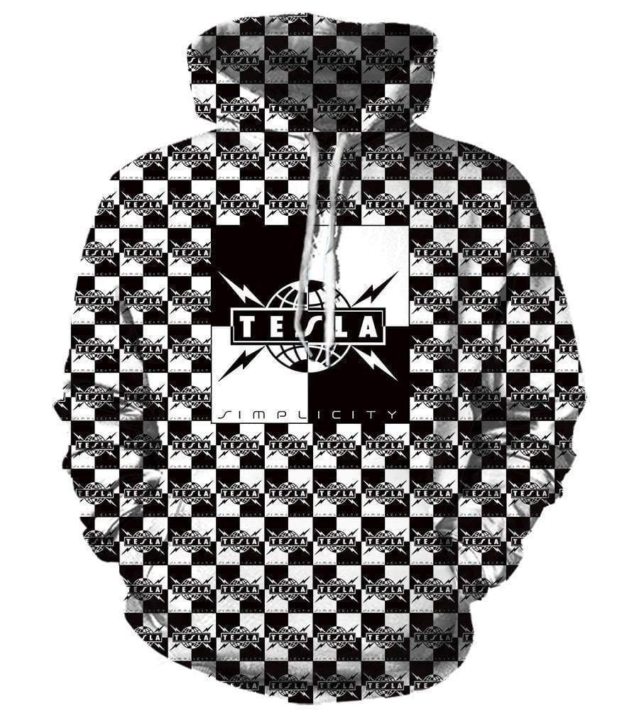 Tesla The Band Hoodie - Pullover Black 3D Hoodie