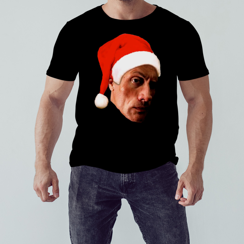 The Rock Eyebrow Raise Face Christmas Meme Shirt - Peanutstee