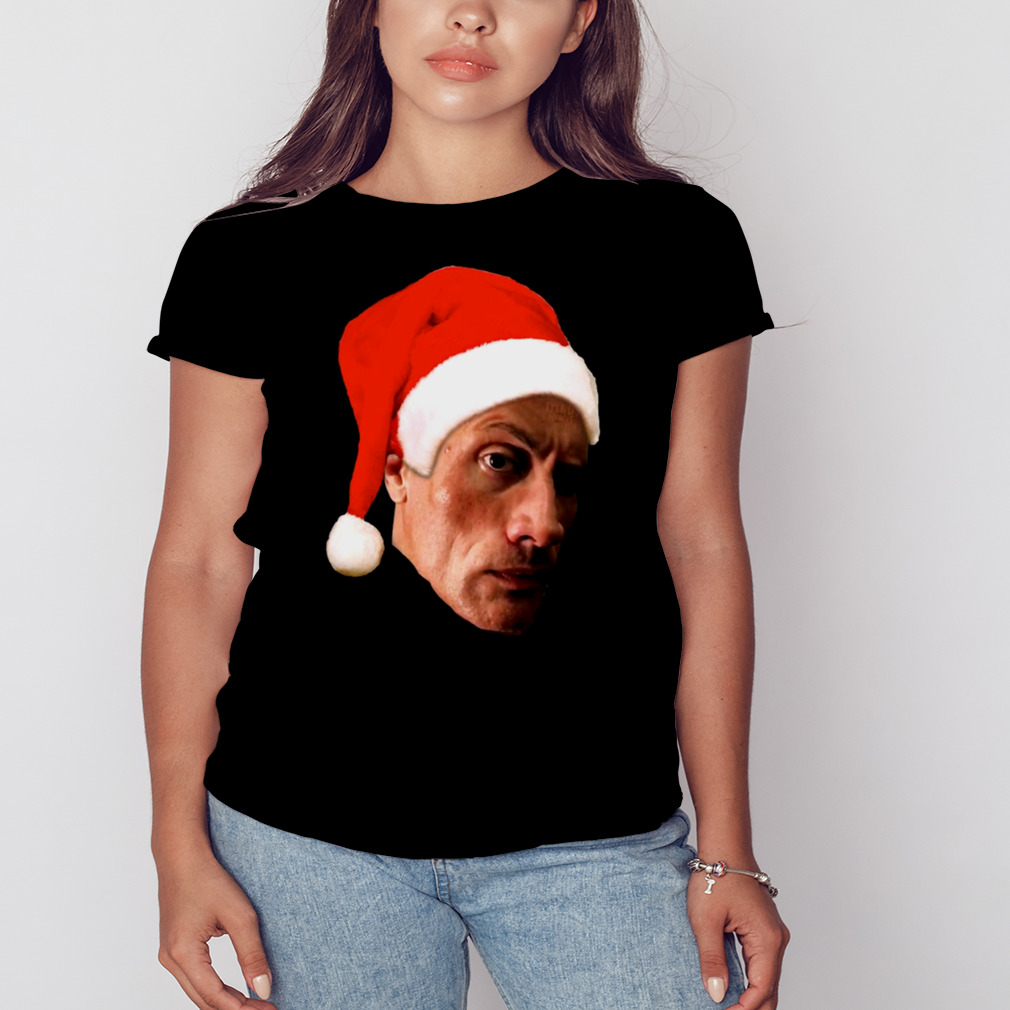 The Rock Eyebrow Raise Face Christmas Meme Shirt - Peanutstee