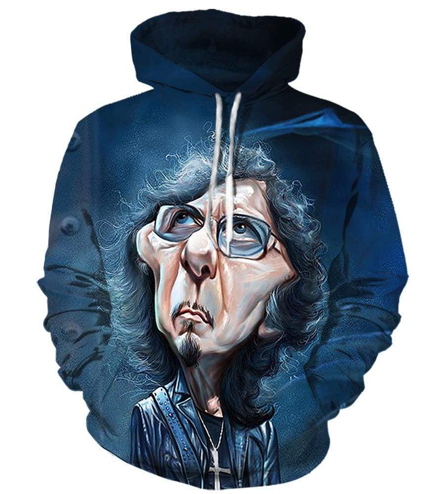 Tony Iommi Hoodies - Pullover Blue 3D Hoodie