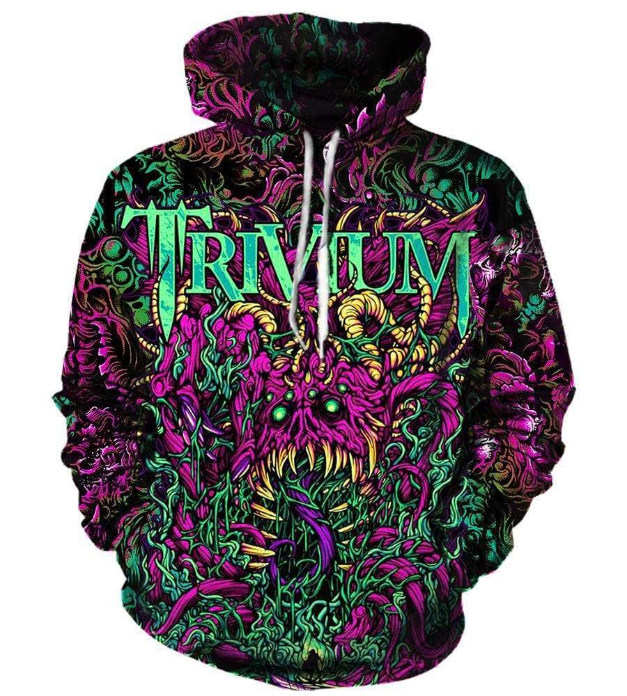 Trivium Hoodies - Pullover Purple 3D Hoodie