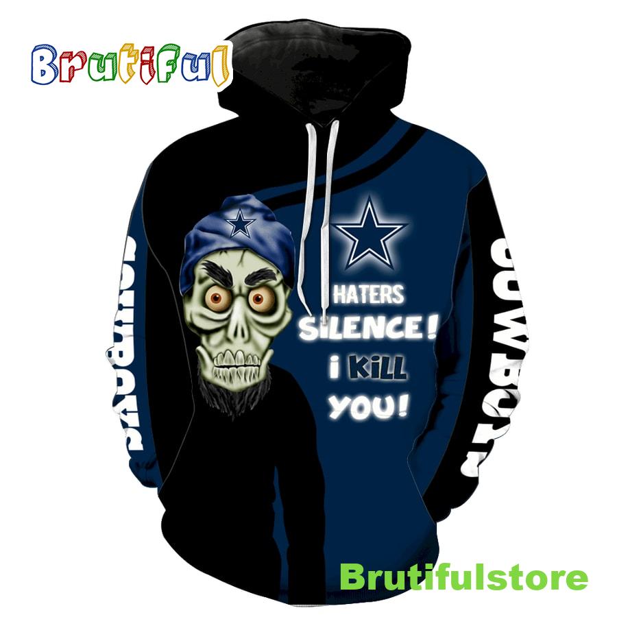 Dallas Cowboys Skull All Over Print Hoodie