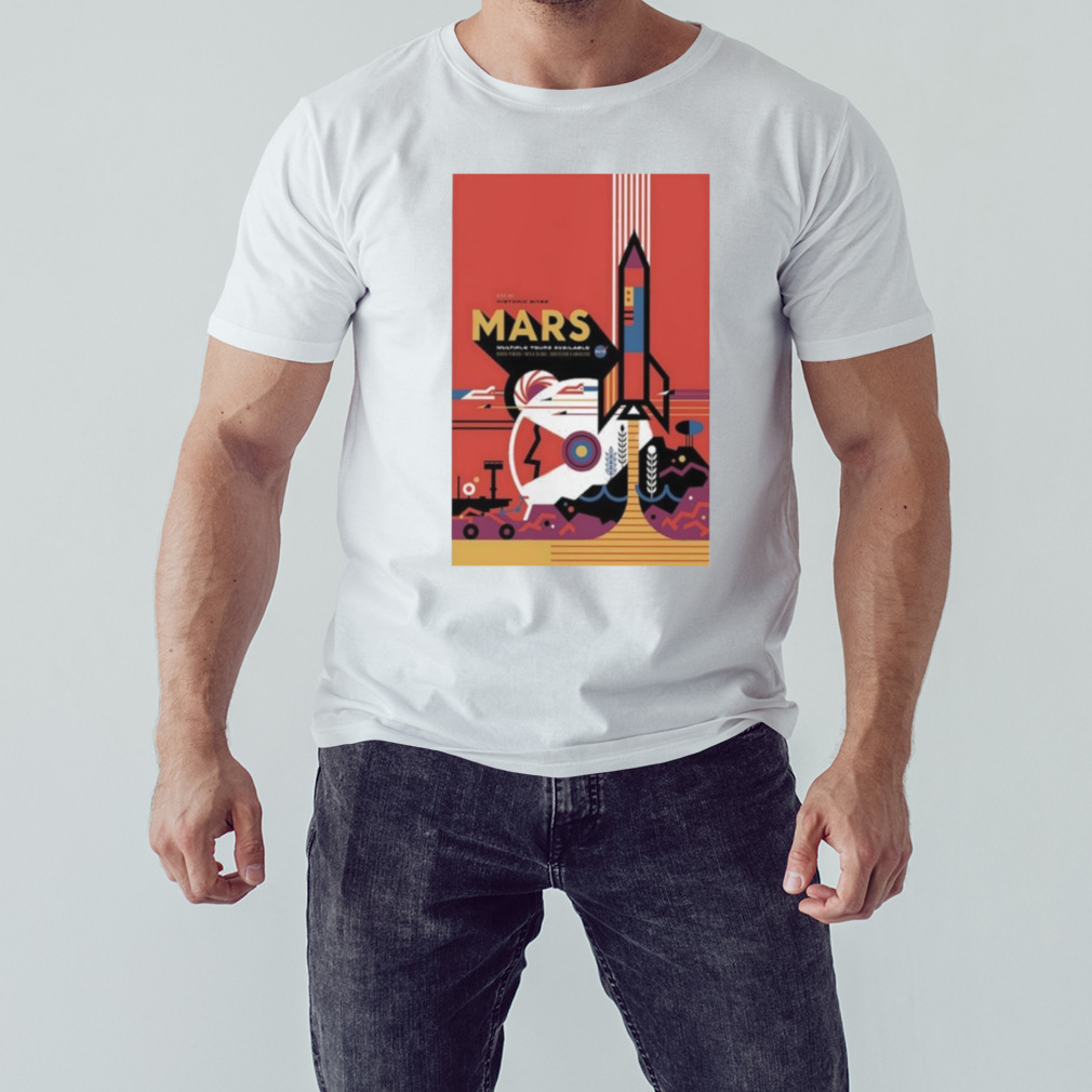 Mars multiple tours available art poster design t-shirt