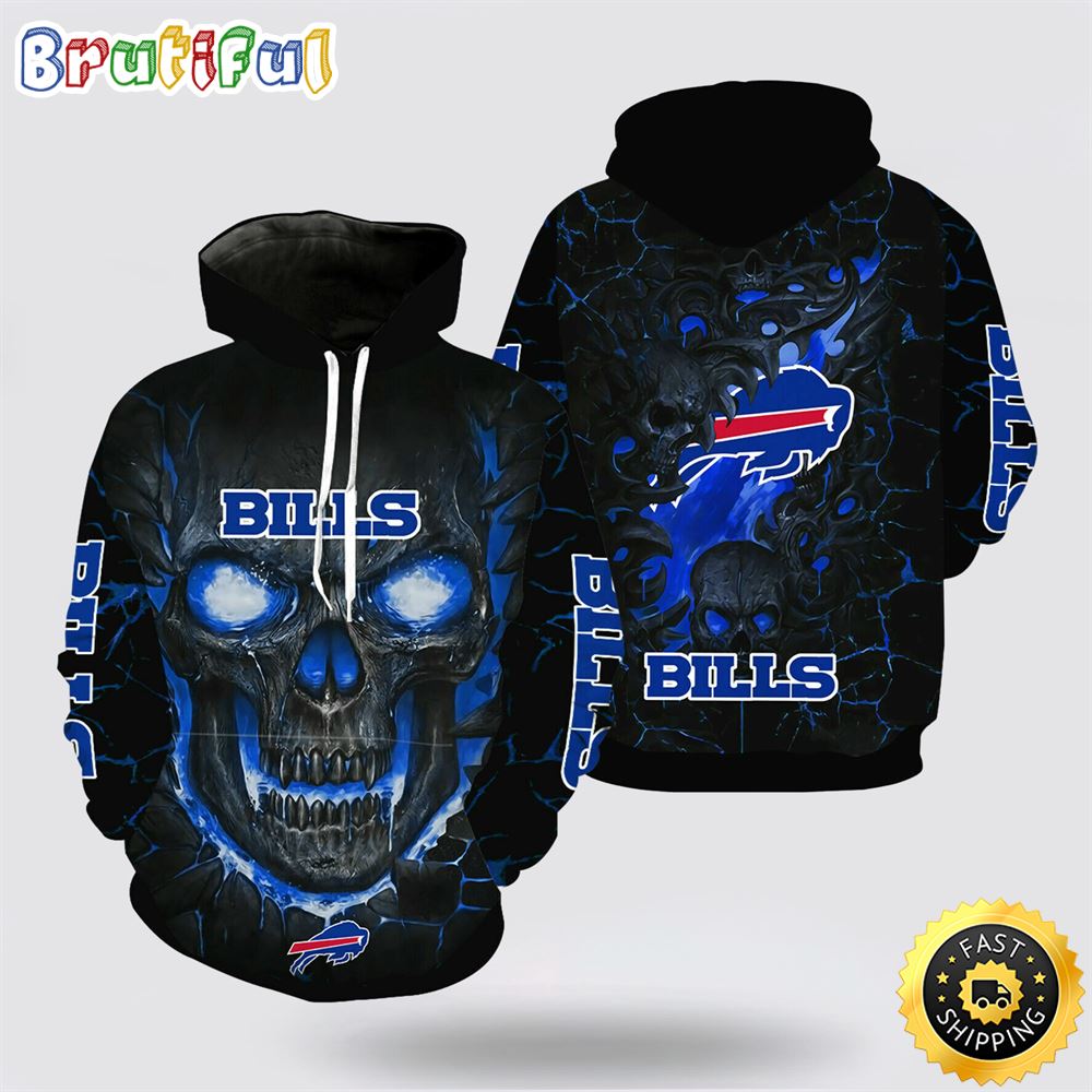 NFL Buffalo Bills 3D Hoodie All Over Print Shirts Skull Elevate Your Game Day Look