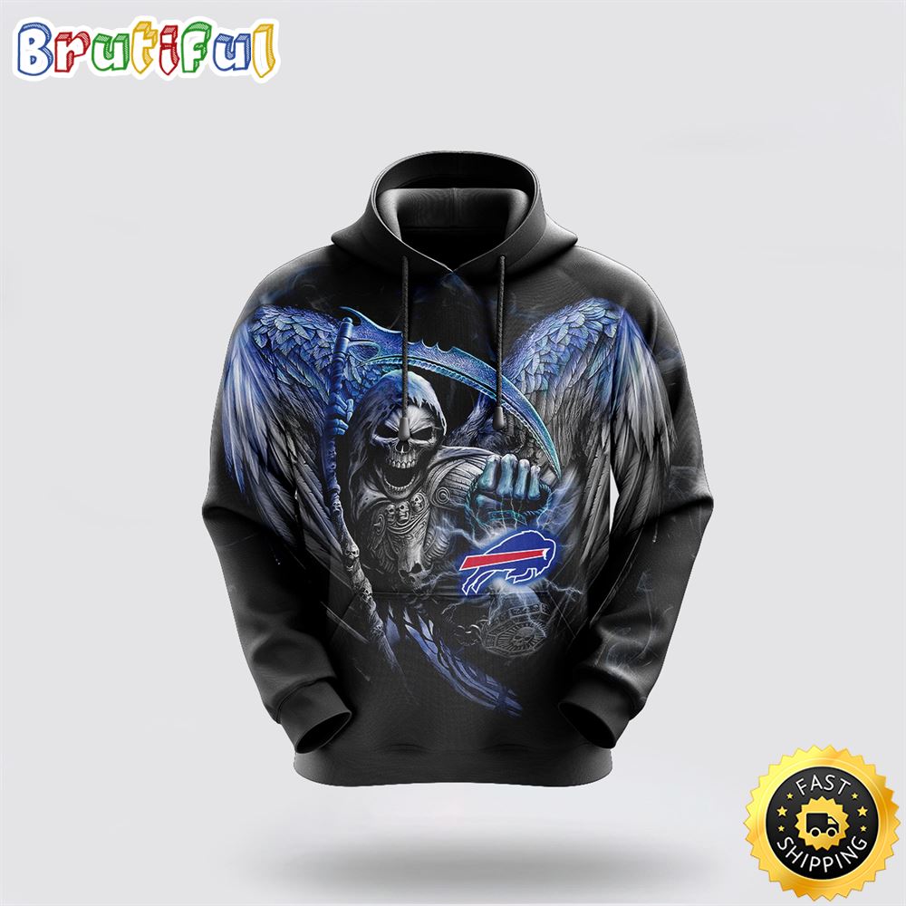 NFL Buffalo Bills 3D Hoodie All Over Print Skull Stand Out In The Crowd