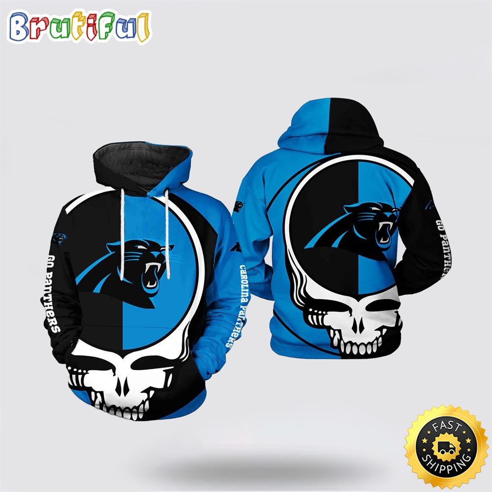 NFL Carolina Panthers 3D Hoodie Printed Grateful Dead Show Team Pride