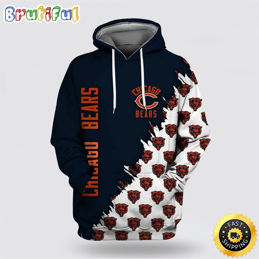 NFL Chicago Bears 3D Hoodie All Over Print Shirts Show Your Team Spirit